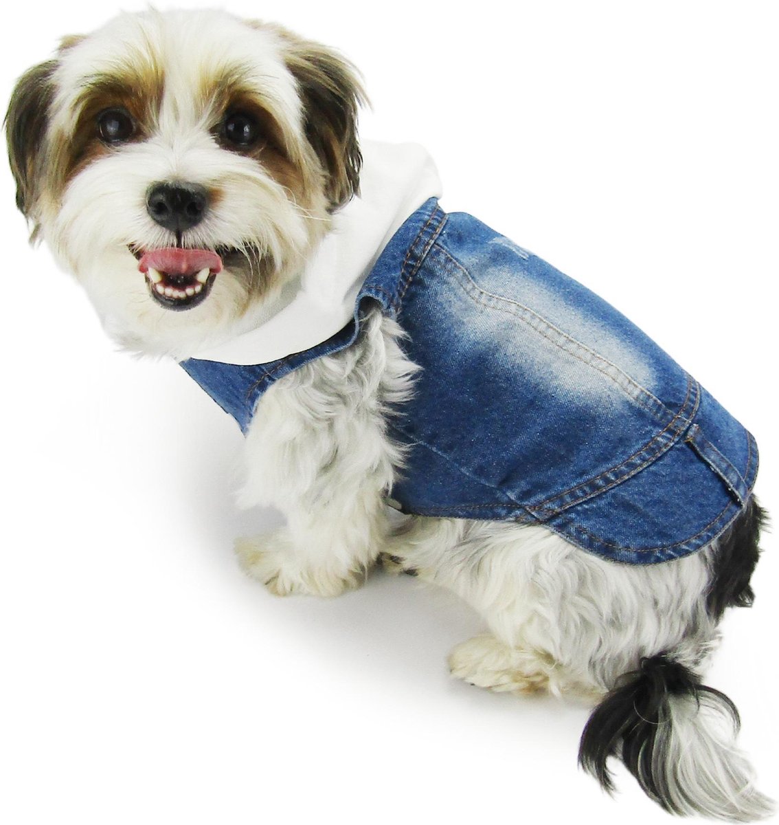 Doxie® Spijkerjas – Denim Hondenjas – Hondenvest – Hondenkleiding – Hondenjassen – Maat M