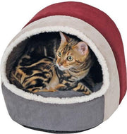 Kattenmand Amelie "Rood/grijs" (35*33*32)