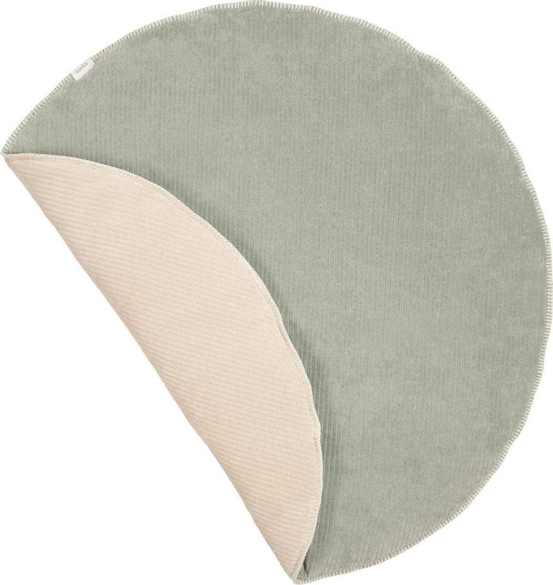 Koeka Boxkleed rond Vik - shadow green/sand 90cm