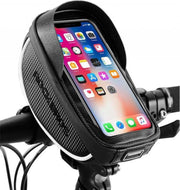 Originele waterdichte fiets stuurtas met telefoonhouder en opbergvak - Fiets stuur smartphone tas - Telefoonhouder - Mobielhouder fiets - Fietstas telefoon - Fietstas mobiel - Waterdichte fietstas - Geschikt voor o.a. iPhone X