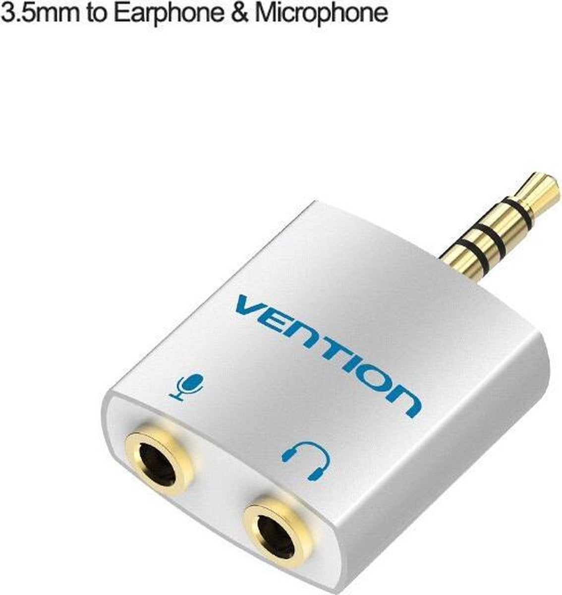 Vention Geluid en Microfoon Splitter 3 Pin 3.5mm Audio