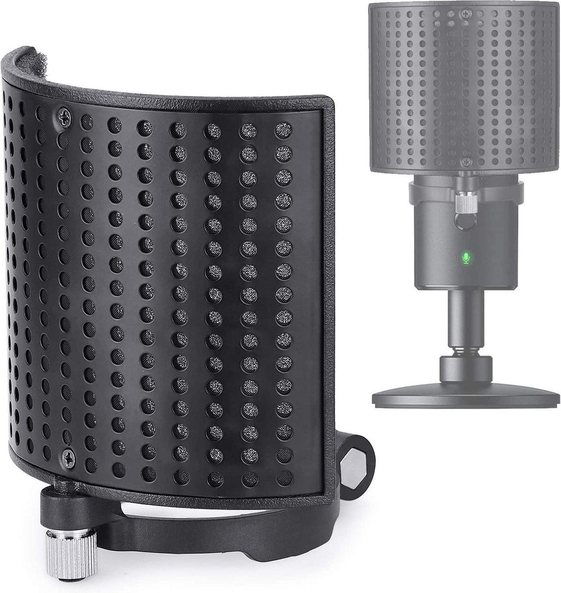 Pop Filter voor Razer Seiren X - Wind Screen Masker Shield met clip voor opname