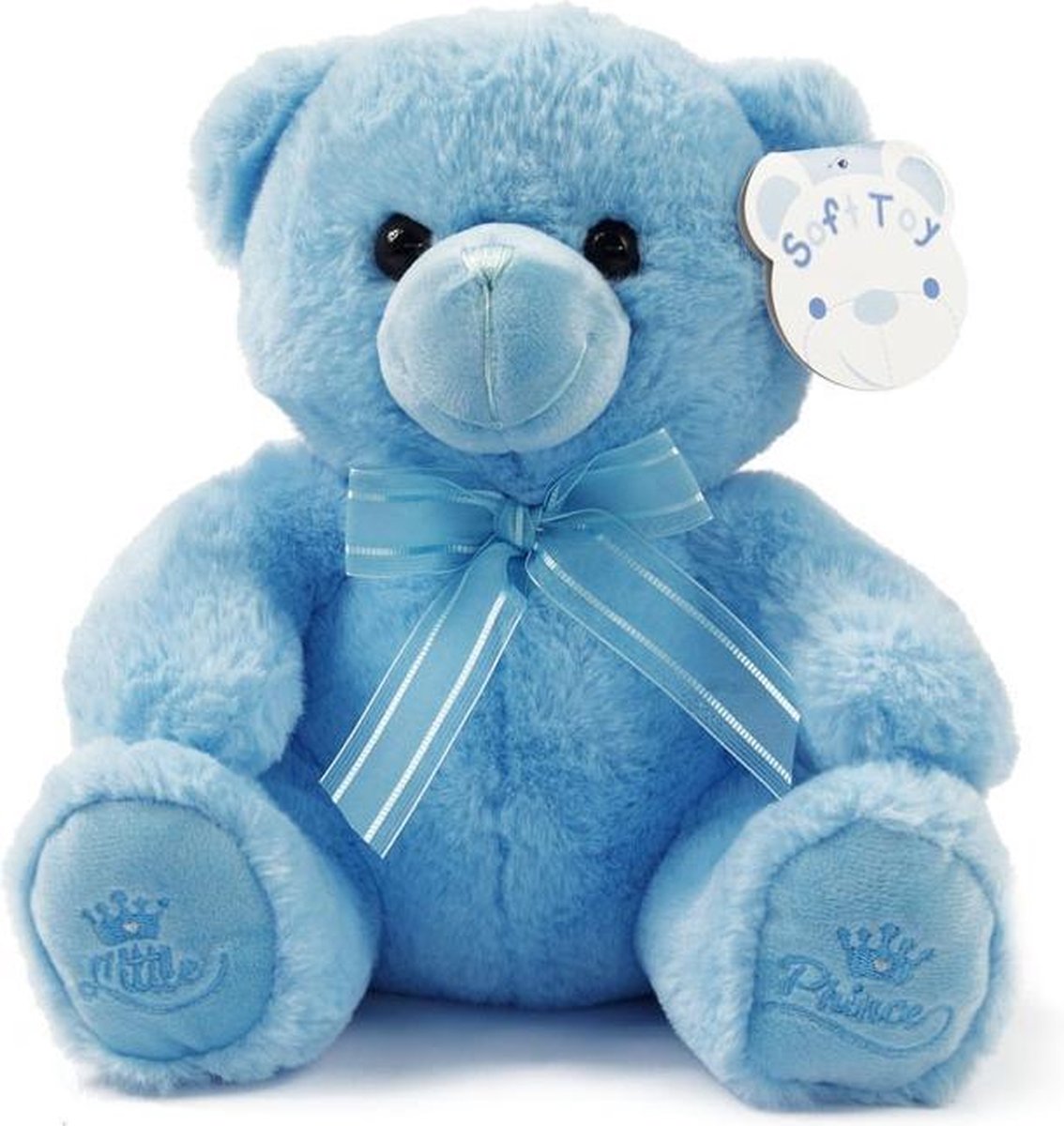 Soft Touch Knuffelbeer Little Prince Junior 25 Cm Blauw