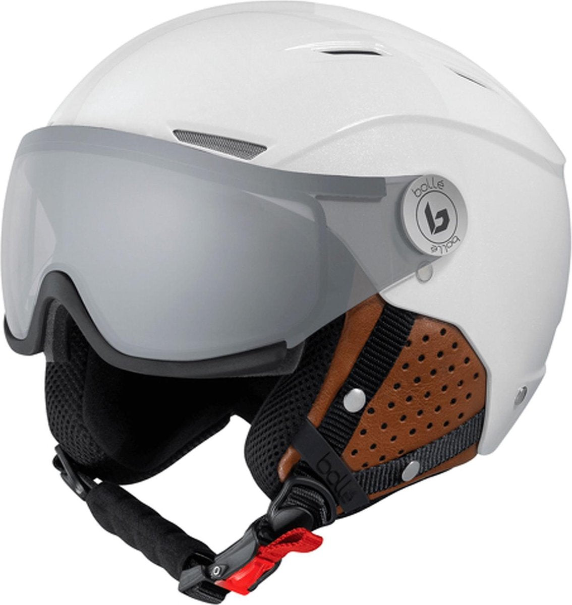 Bollé Backline Visor Premium Galaxy White & Cognac / Photochromic Silver 54-56 Skihelm Unisex - White
