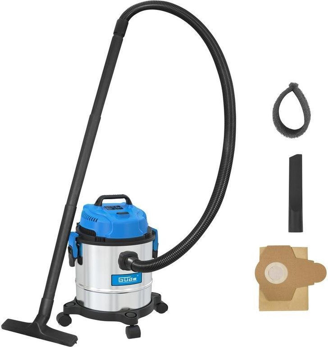 Güde Nat- en droogzuiger GNTS 12L - 1200W - RVS