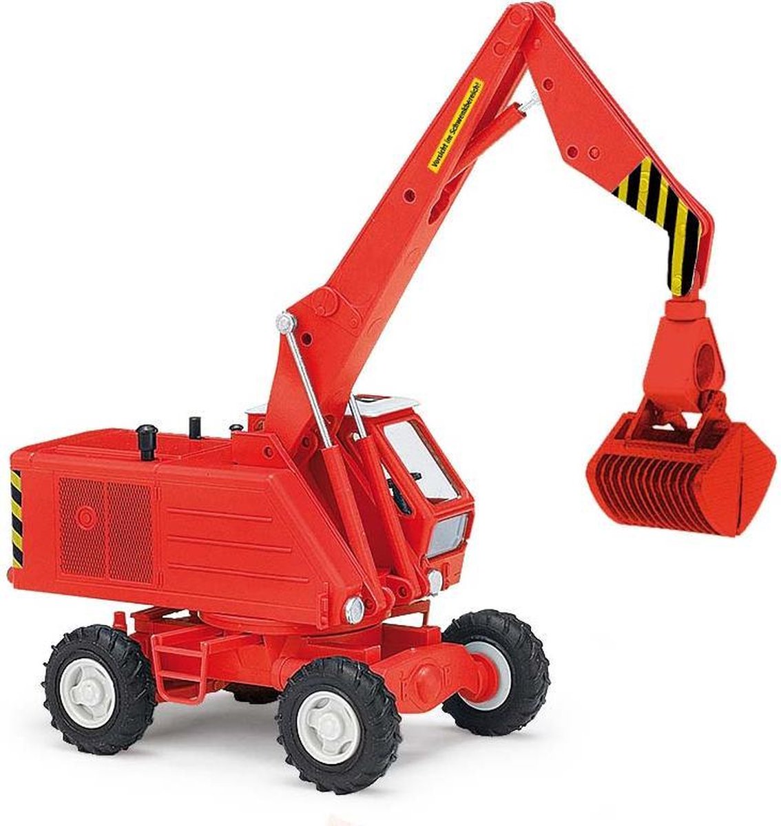 Busch - Weimar Mobilbagger T 174 Rot Mit Rubengreifer (2/21) * - BA42892 - modelbouwsets