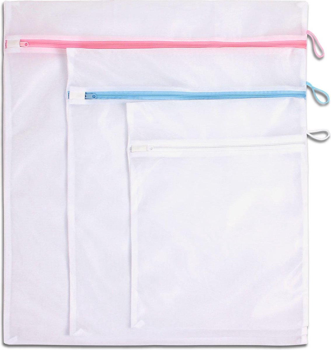 LaundrySpecialist® WASZAKJE / WASNETJE - SET VAN 3 in verschillende kleuren voor het veilig wassen van klein en/of fijn wasgoed.
