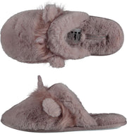 Sloffen - Pantoffels dames - Pantoffels - Sloffen dames - Instap sloffen - Zacht - Fluffy - Roze - Maat 41/42
