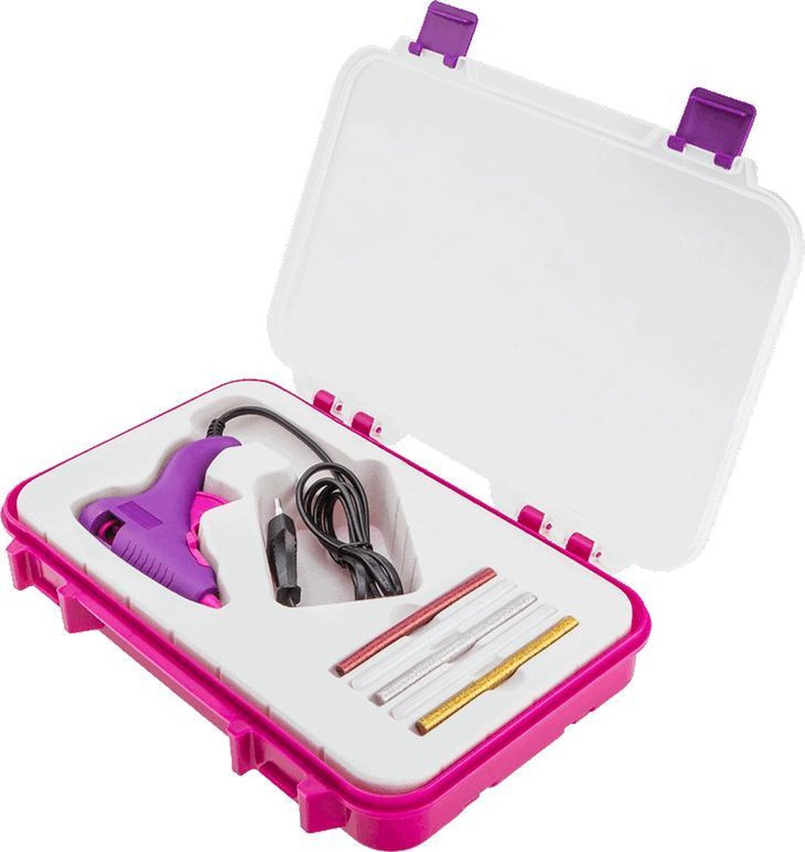 Topex Roze Gereedschapset - Lijmpistool & 5 lijmsticks