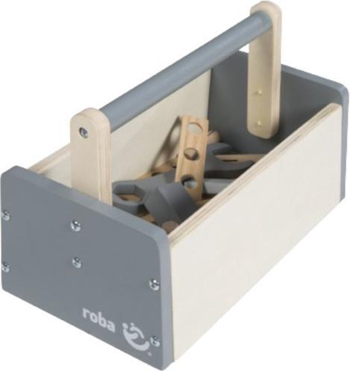 Roba Gereedschapskist Junior 28 Cm Hout Beige 22-delig