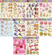 10x 3DA4 Knipvellen - Voor elk wat wils - Maak prachtige kaarten en scrapbook
