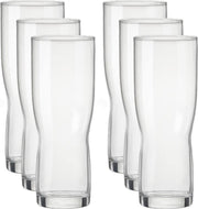 18x Speciaal bierglazen/pint glazen transparant 420 ml Pilsner