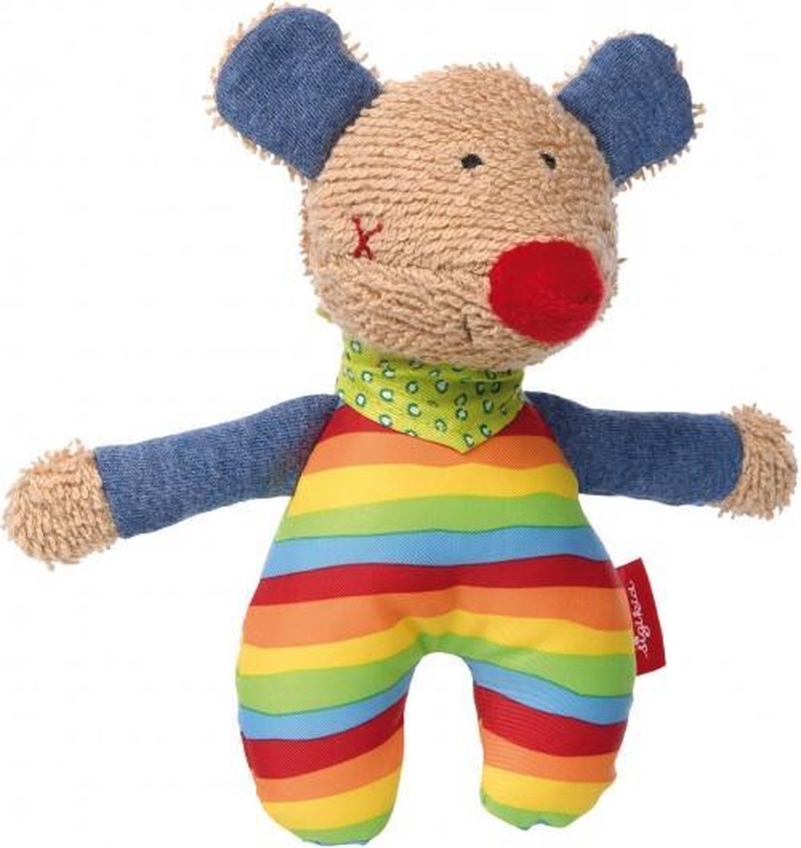 Sigikid Sigikid41536 15 X 8 Cm Colin Colour Rattle Mouse Toy