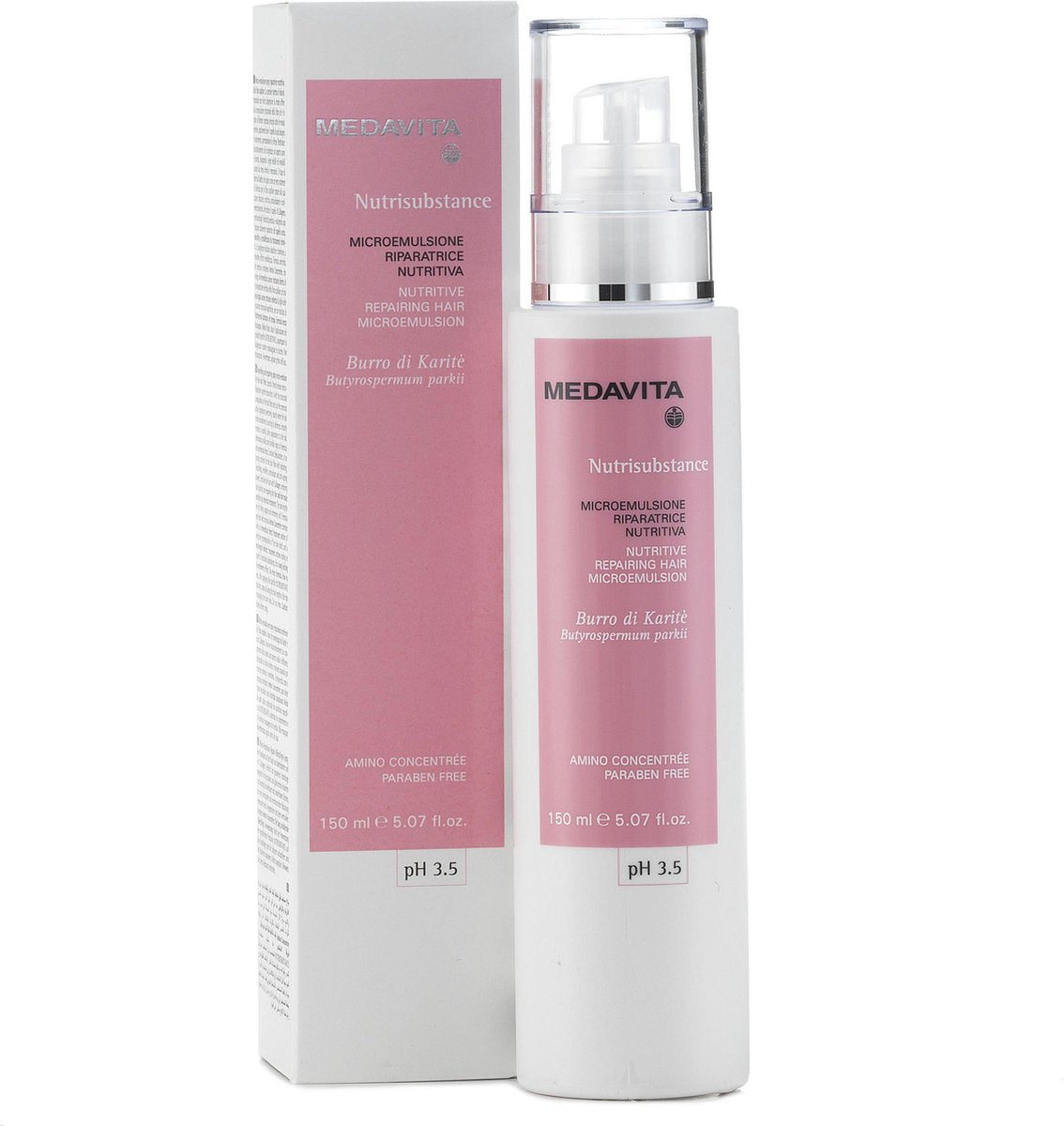 Medavita Nutrisubstance micro emulsion leave in spray haarserum voor droog haar 150ml