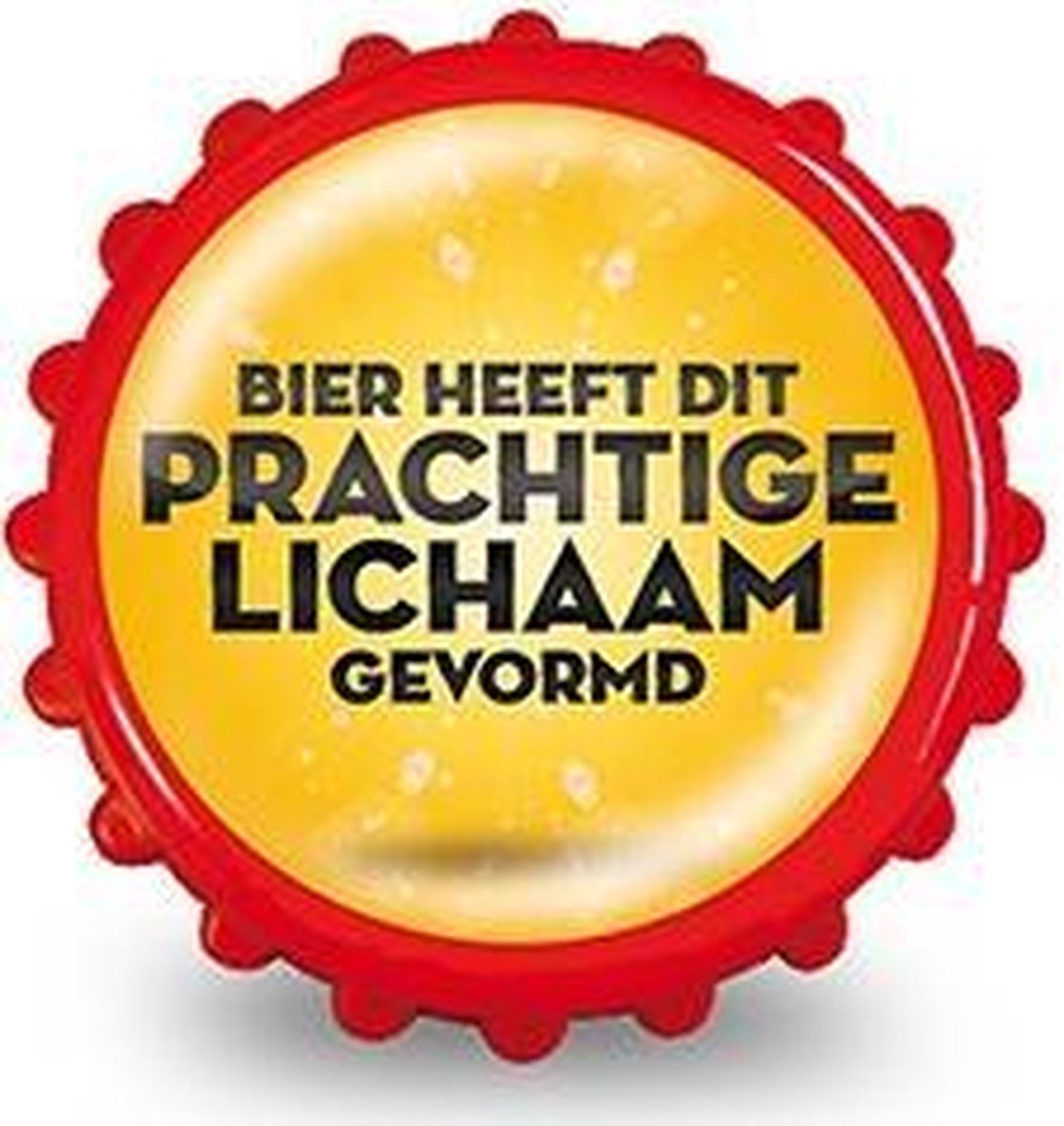 Bier heeft dit prachtige lichaam gevormd Magneet flesopener