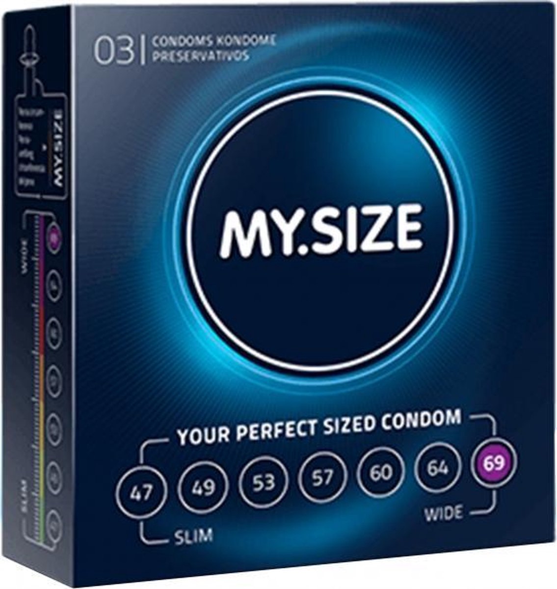 MY.SIZE 69 mm 3 pack - Condoms