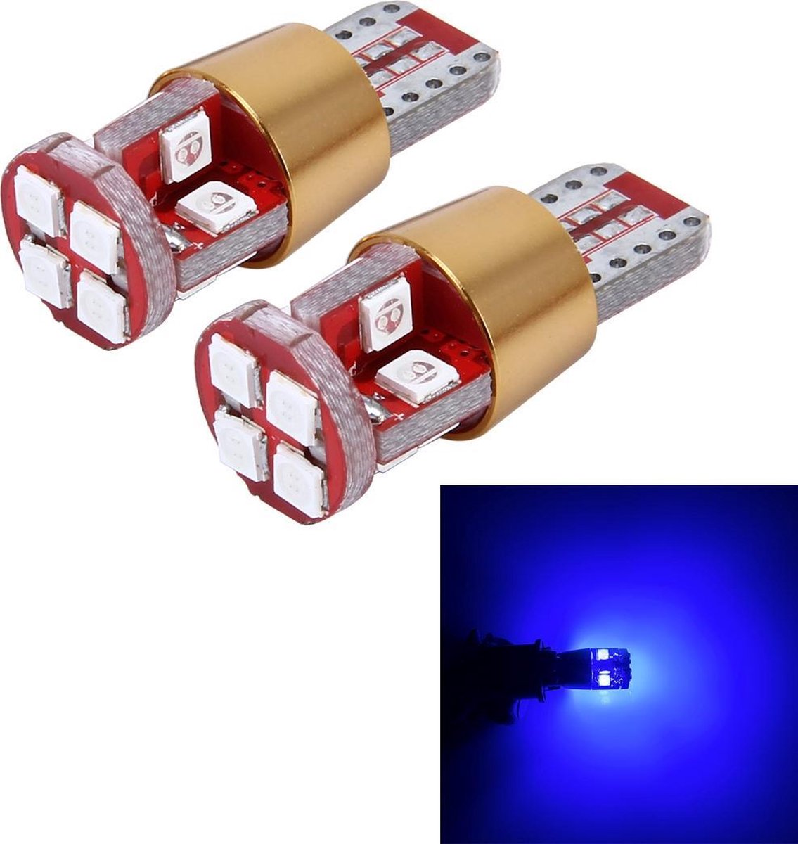 2 STKS T10 3 W constantstroom autoladinglicht met 12 SMD-3030-lampen