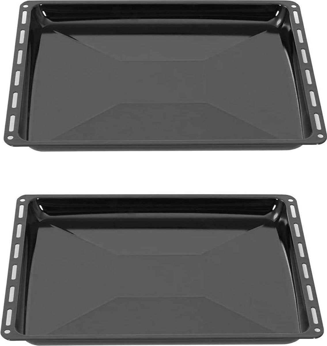 ICQN oven bakplaat set - 2 stuks - 422 x 375 x 31 mm - Geëmailleerd - Geschikt voor Electrolux