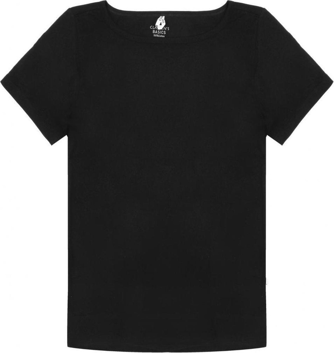 Claesen's t-shirt boothals loos fit dames zwart maat L