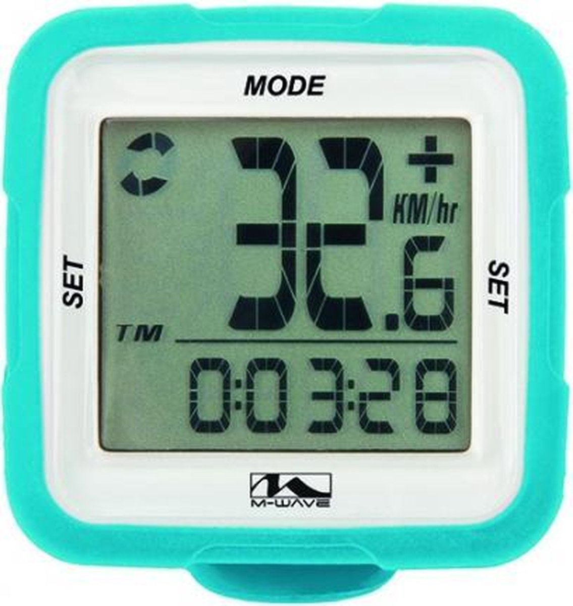 M-wave Fietscomputer Xiv Silicon 14 Functies Draadloos Blauw