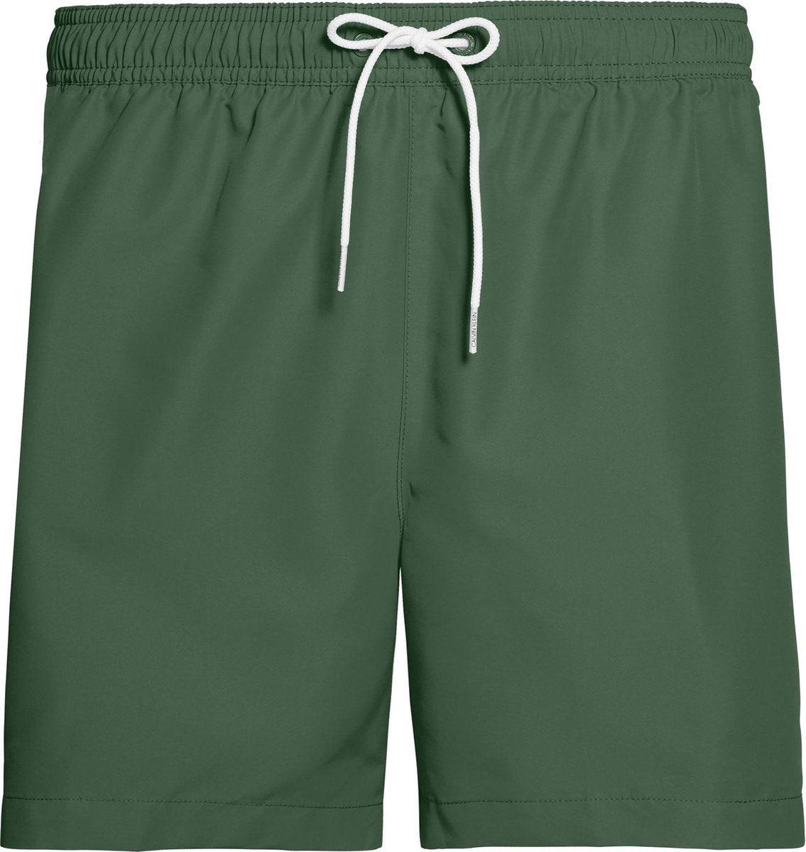 Calvin Klein Medium Drawstring  Sportzwembroek - Maat XXL  - Mannen - donker groen/zwart/wit