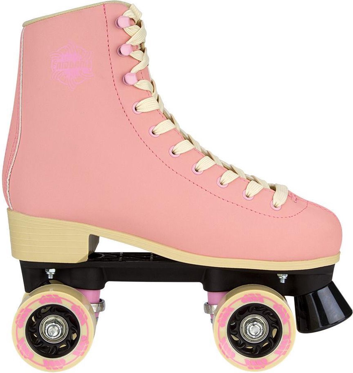 Nijdam Retro Rolschaatsen - Eye Candy - Licht roze/Beige - 36