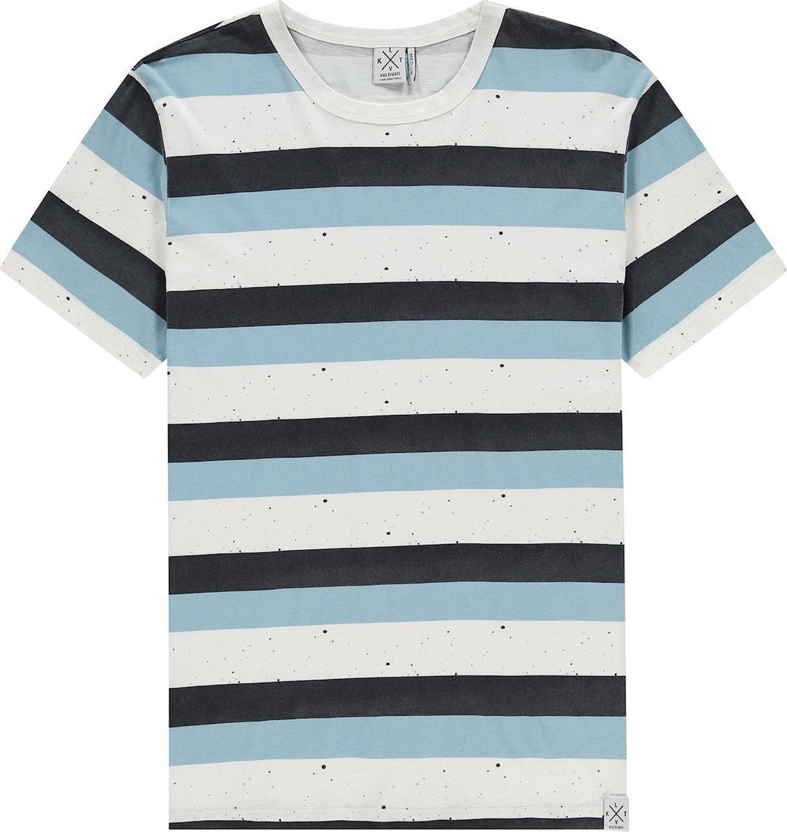 Kultivate T-shirt Stain Streep Blauw (2001010210 - 203)