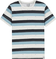 Kultivate T-shirt Stain Streep Blauw (2001010210 - 203)
