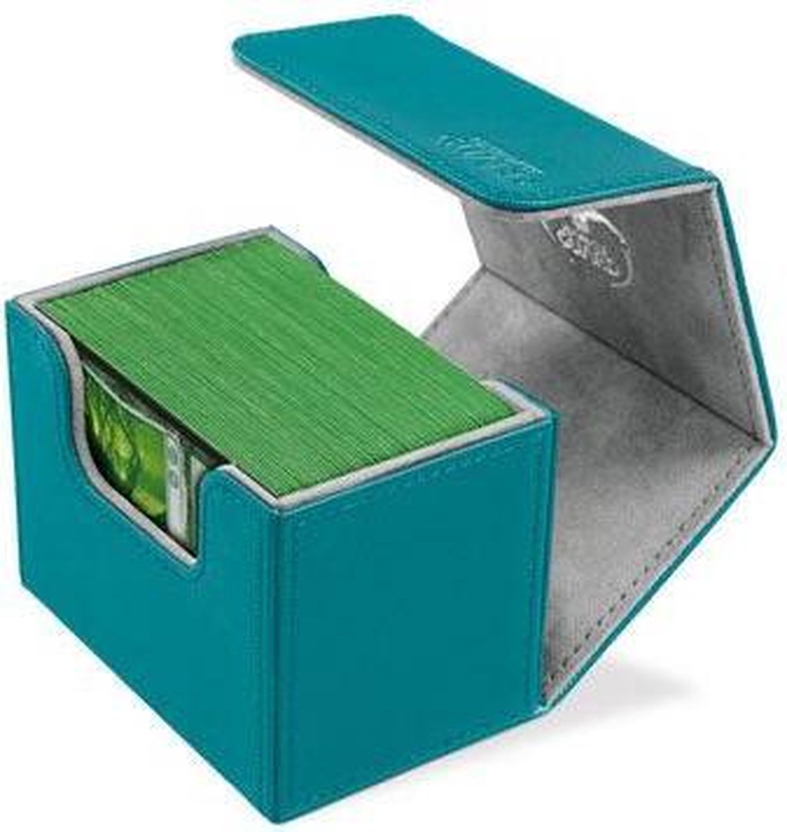 SideWinder 80+ Standard Size XenoSkin Petrol Blue Deckbox