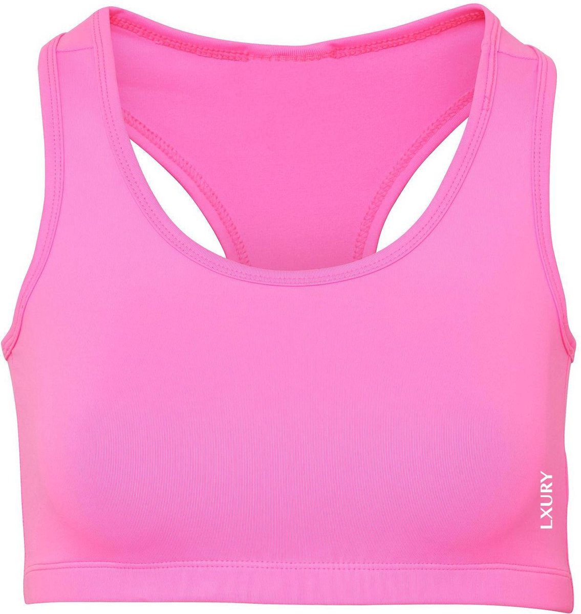 LXURY Dames Cool Crop Top Maat L - Sporttop - Sporttanktop - Roze