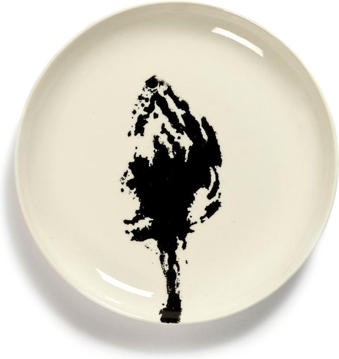 SERAX - Feast by Ottolenghi - Bord S 19 x19cm wit Artisjok zwart
