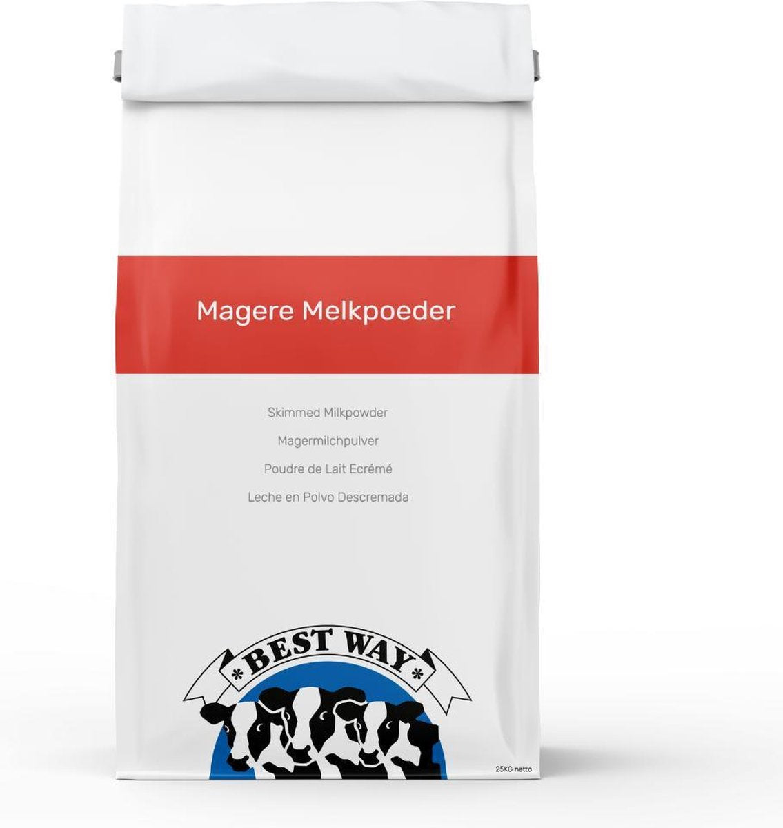 Best Way Ingredients - Magere Melkpoeder - 25 KG - Puur ingrediënt 25.0 KG- Puur ingrediënt