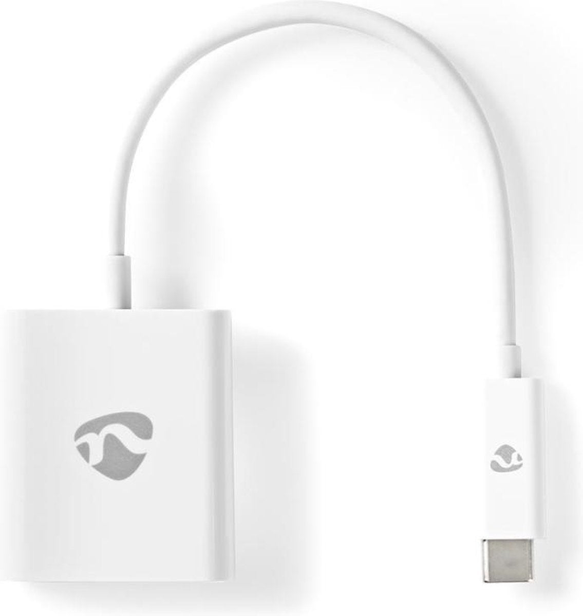 USB-Adapter | USB 3.2 Gen 1 | USB Type-C™ Male | VGA Female 15p | 0.20 m | Rond | Vernikkeld | PVC | Wit | Blister