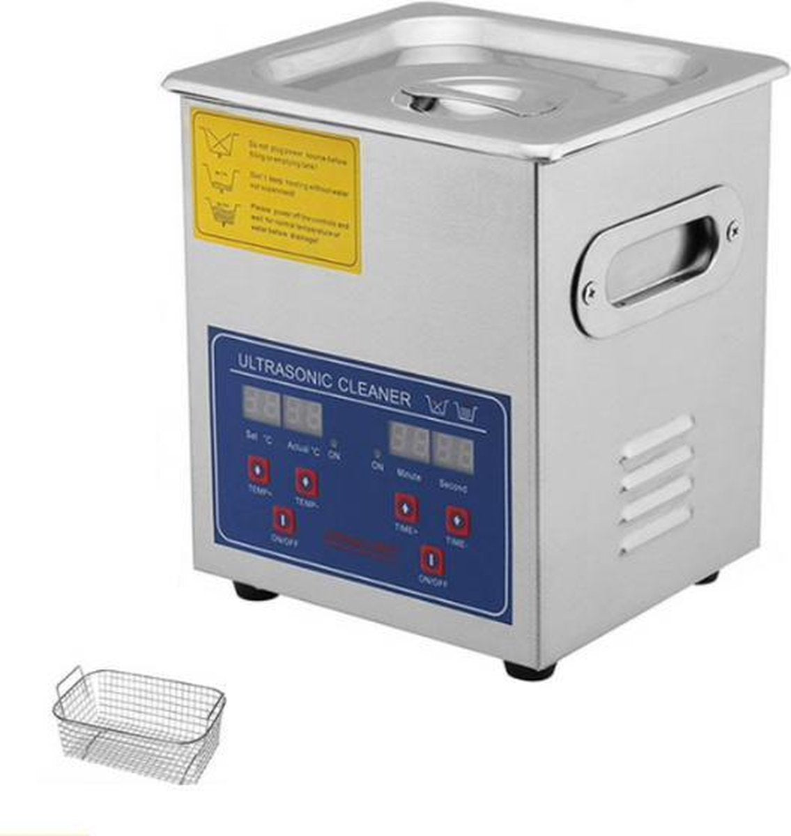 Dexters® Ultra Sonic Cleaner | Brillen Schoonmaken | Ultrasoon Reiniger | Ultrasone Reinigingsmachine | Sieraden Bak | 60 W | 2 Liter