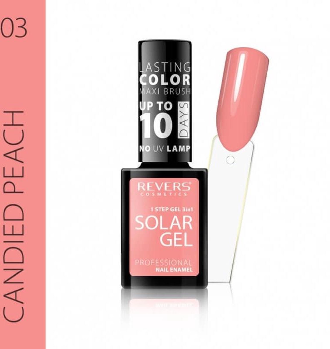 REVERS® 3in1 Solar Gel Nagellak 12ml. – #03 Candied Peach