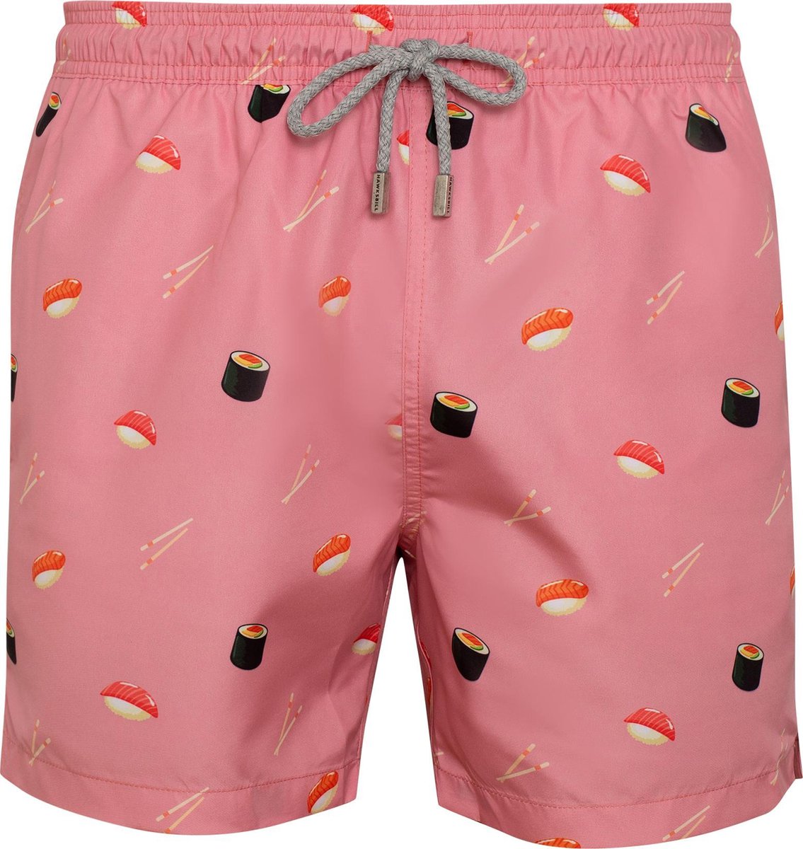 SUSHI Sneldrogende Zwembroek Heren met Mesh Binnenbroek en Drie Zakken - Zachte en Comfortabele Zwemshort Heren / Zwembroeken Heren - Waterafstotende Zwembroek Mannen / Herenmode van Premium Stof - Roze - L (EU 44)