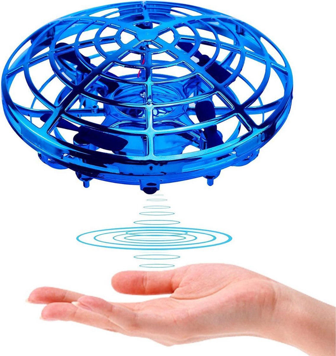 UFO Drone - Handgestuurd – Infrarood sensoren - Blauw