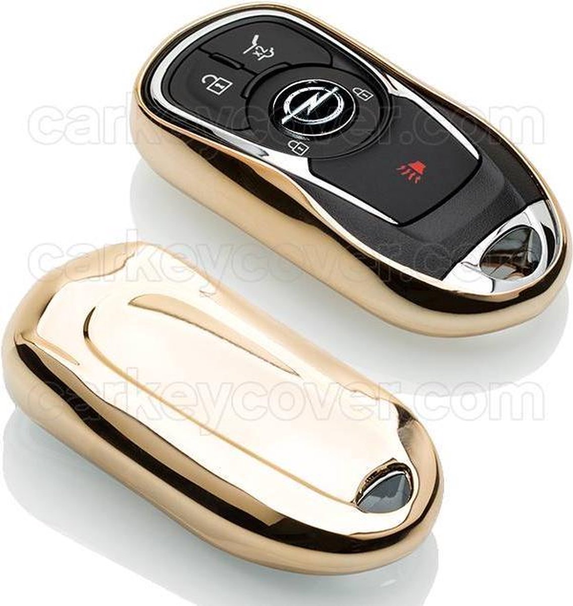 Opel SleutelCover - Goud / TPU sleutelhoesje / beschermhoesje autosleutel