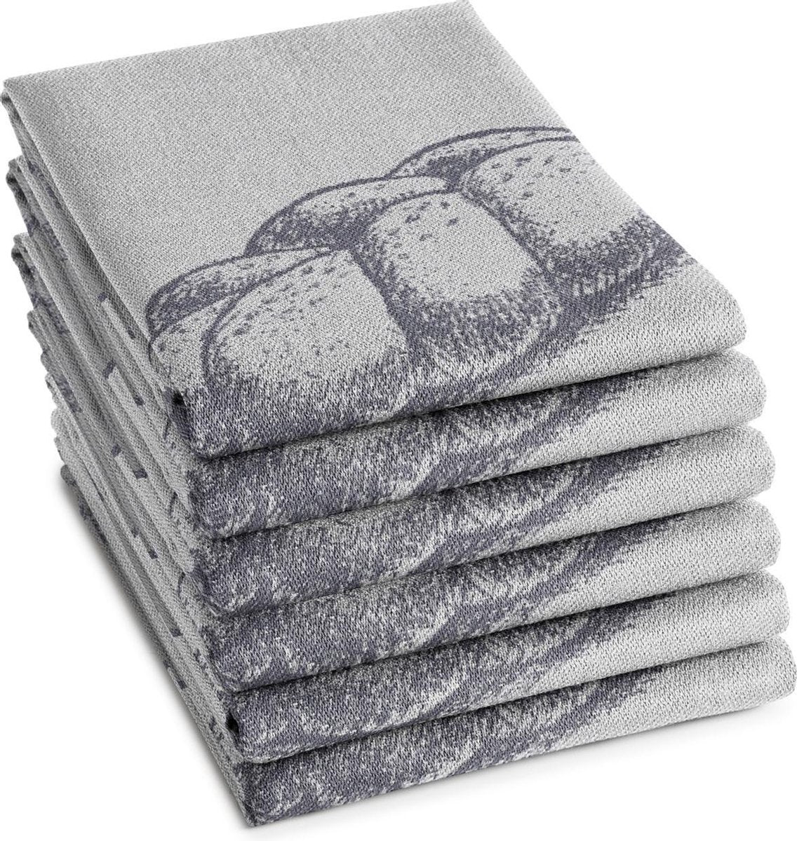 DDDDD Bread - Theedoek - Grey - 6 stuks