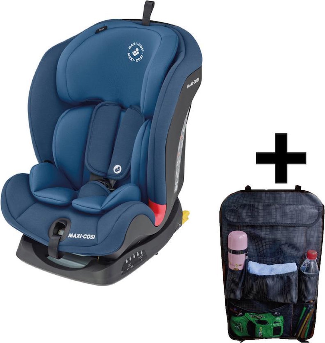 Maxi Cosi Autostoel Titan Basic Blue + Gratis Auto Organiser