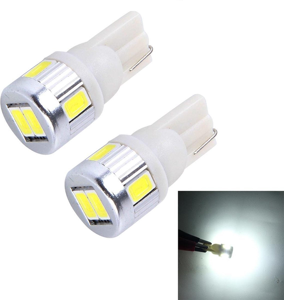 2 STKS T10 3 W SMD 5630 6 LED Auto Klaring Lichten Lamp
