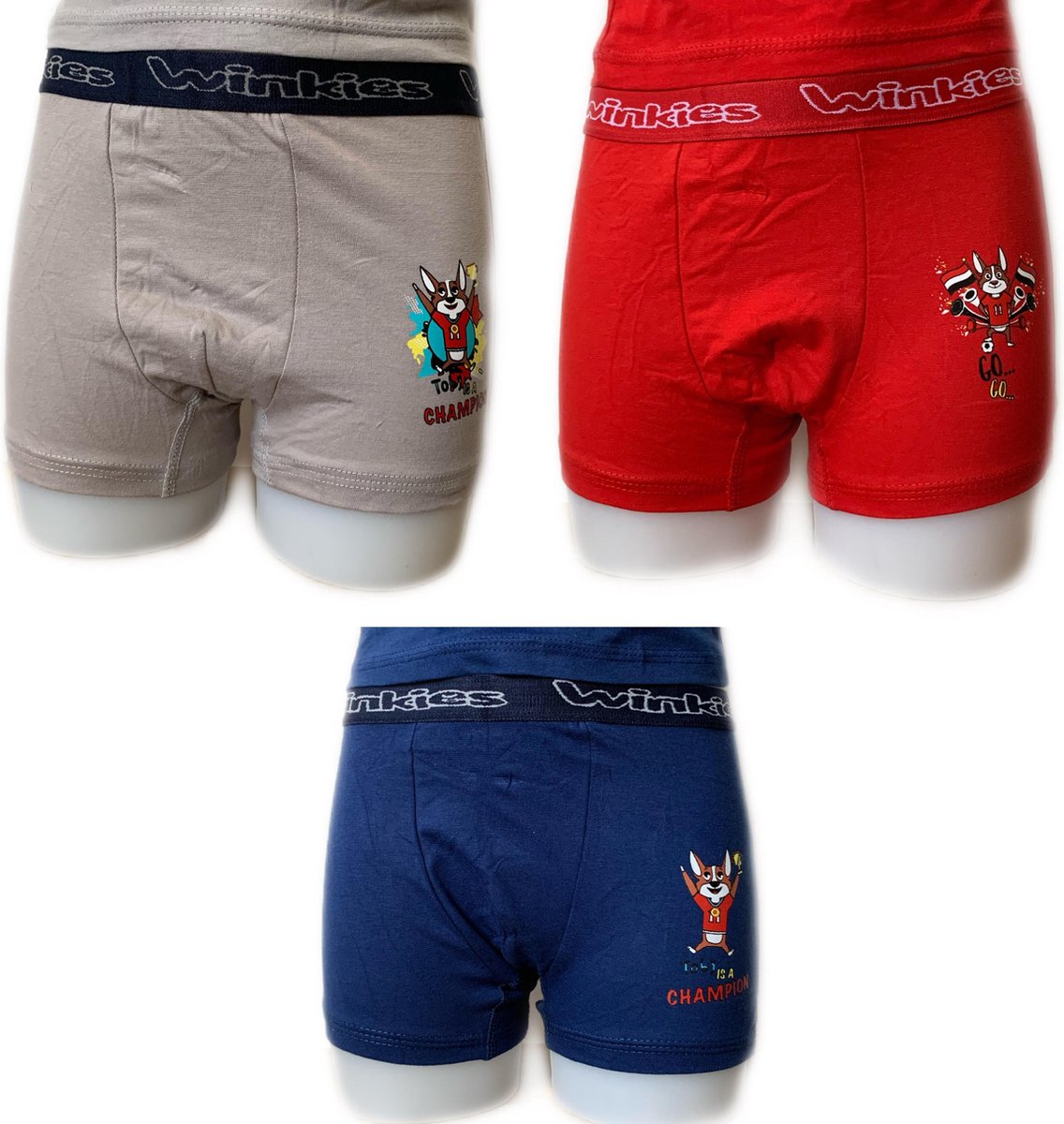 Embrator 3-pack jongens Boxershorts Champion GoGo mix maat 128/134