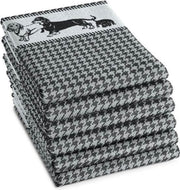 DDDDD Saar - Theedoek - 60x65 cm - Set van 6 - Black