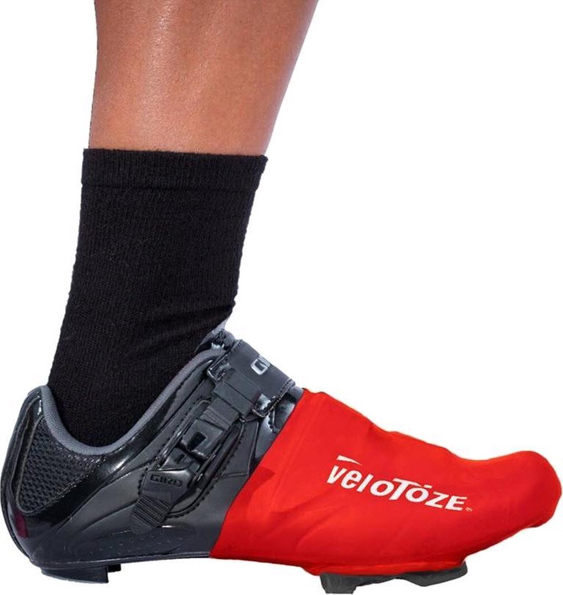 Velotoze Overschoenen Toe Cover Rubber Rood Maat One-size