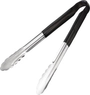 Serveertang / Keukentang - Vogue - Zwart - RVS - 30cm - Gladde vorm tegen bacteriën