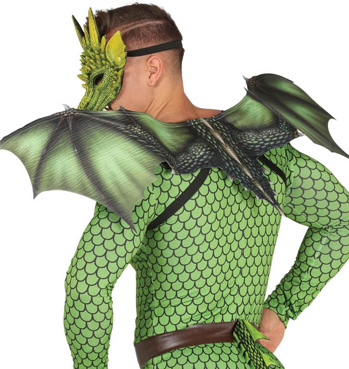Groene drakenvleugels - Verkleedattribuut