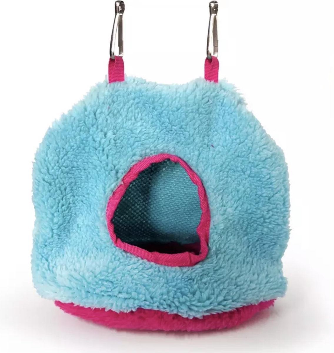 Vogelhuisje -  Fleece Slaapzak - Blauw - Vogels/Parkieren/Agapornissen