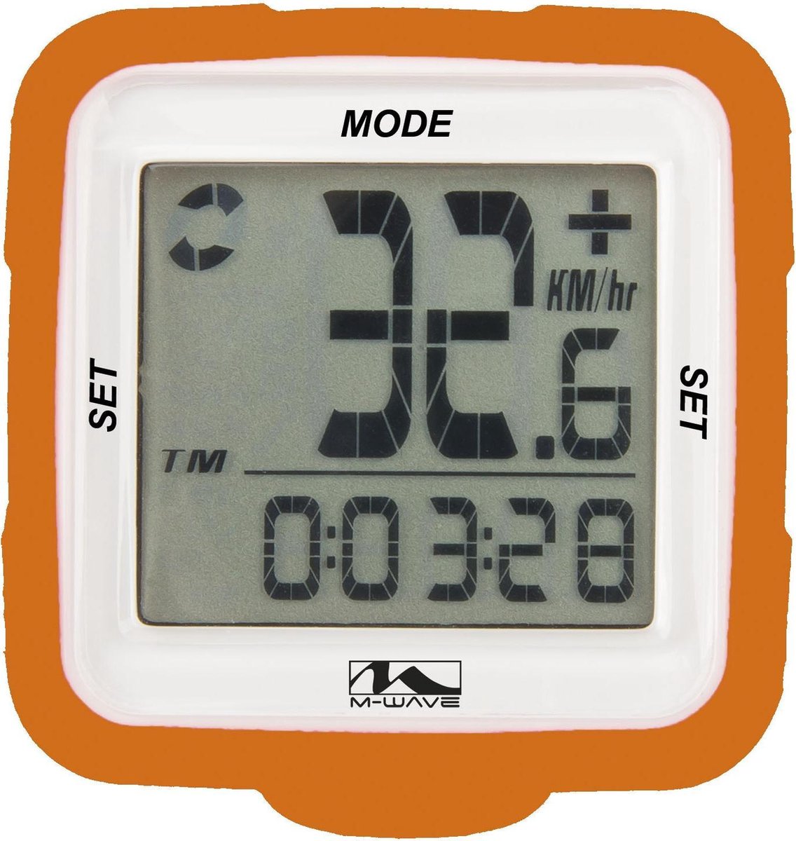 M-wave Fietscomputer Xiv Silicon 14 Functies Draadloos