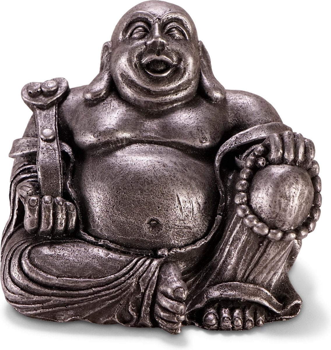 Aqua deco buddha zilver 13