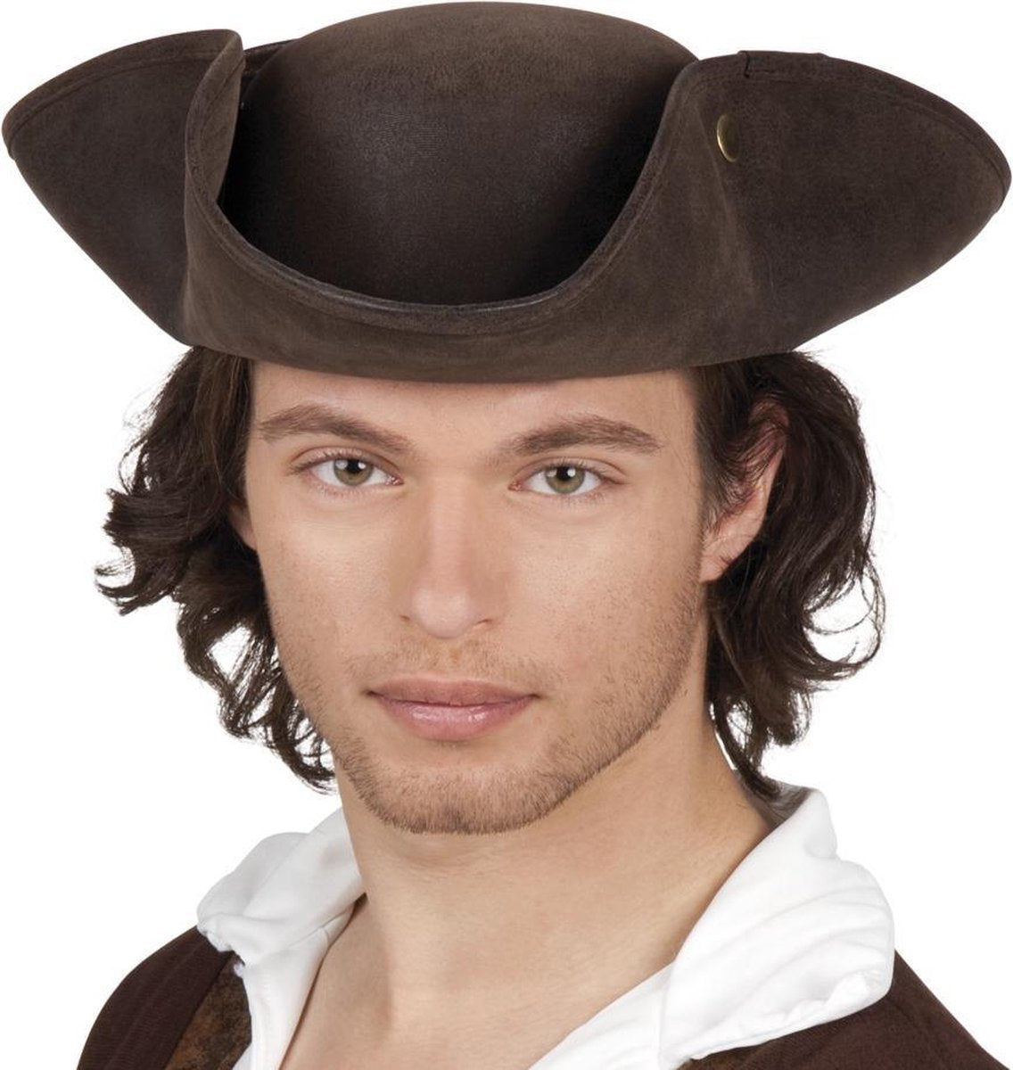 12 stuks: Hoed Piraat Charles - lederlook